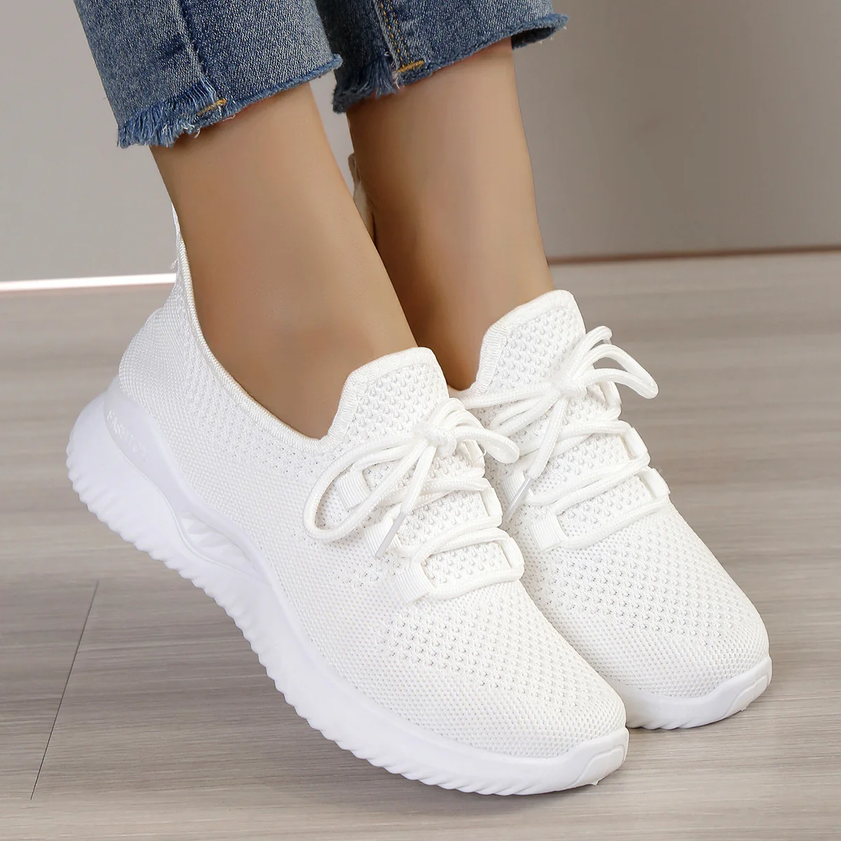 Damen Sportliche Lifestyle-Sneaker mit atmungsaktivem Obermaterial Heidi Mode
