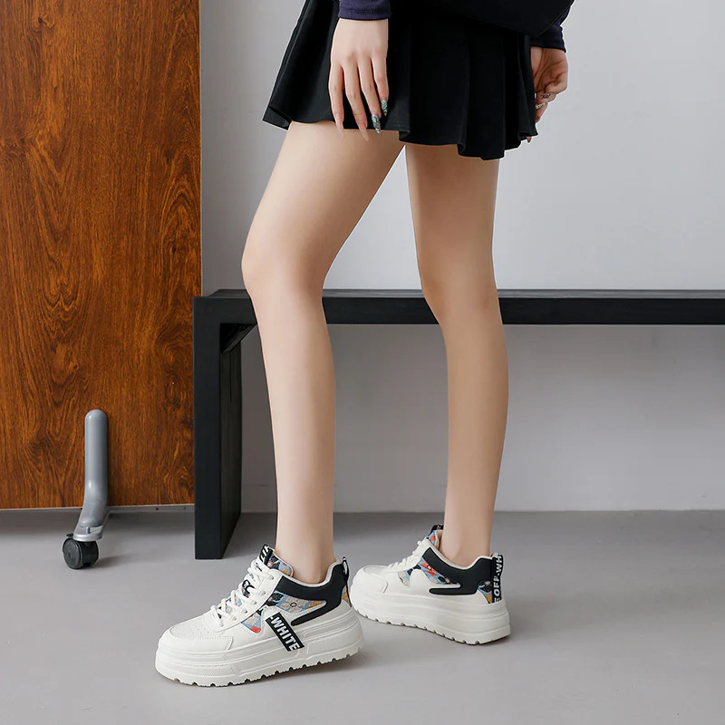 Damen Sportliche Lifestyle-Sneaker mit trendigem Design und besonders dämpfender Sohle Heidi Mode - Image 3