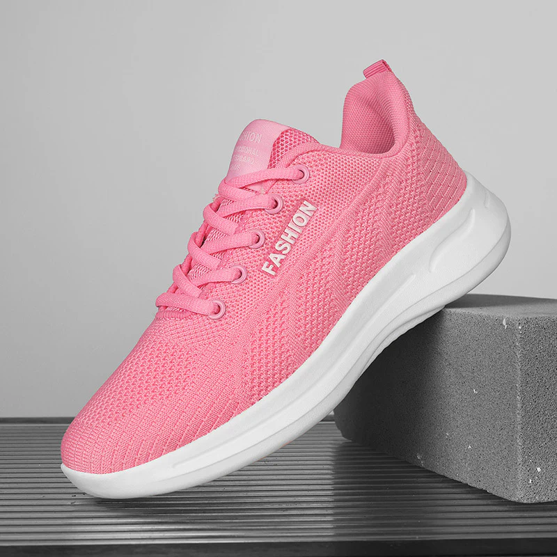 Damen Sportliche Lifestyle Sneakers aus atmungsaktivem Mesh mit dämpfender Sohle Heidi Mode - Image 6