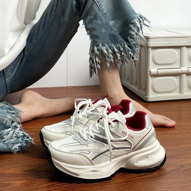 Damen Sportliche Lifestyle Sneakers mit atmungsaktivem Mesh-Obermaterial Heidi Mode - Image 6