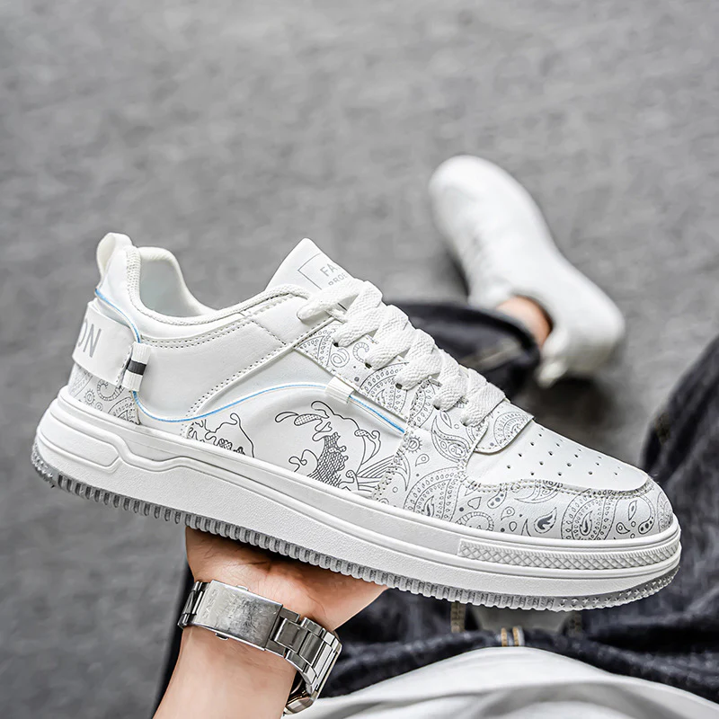 Damen Sportliche Lifestyle Sneakers mit einzigartigem Grafikdesign Heidi Mode - Image 3