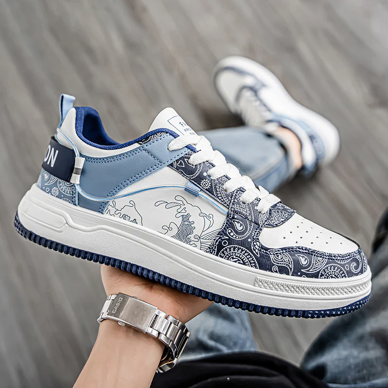 Damen Sportliche Lifestyle Sneakers mit einzigartigem Grafikdesign Heidi Mode - Image 4