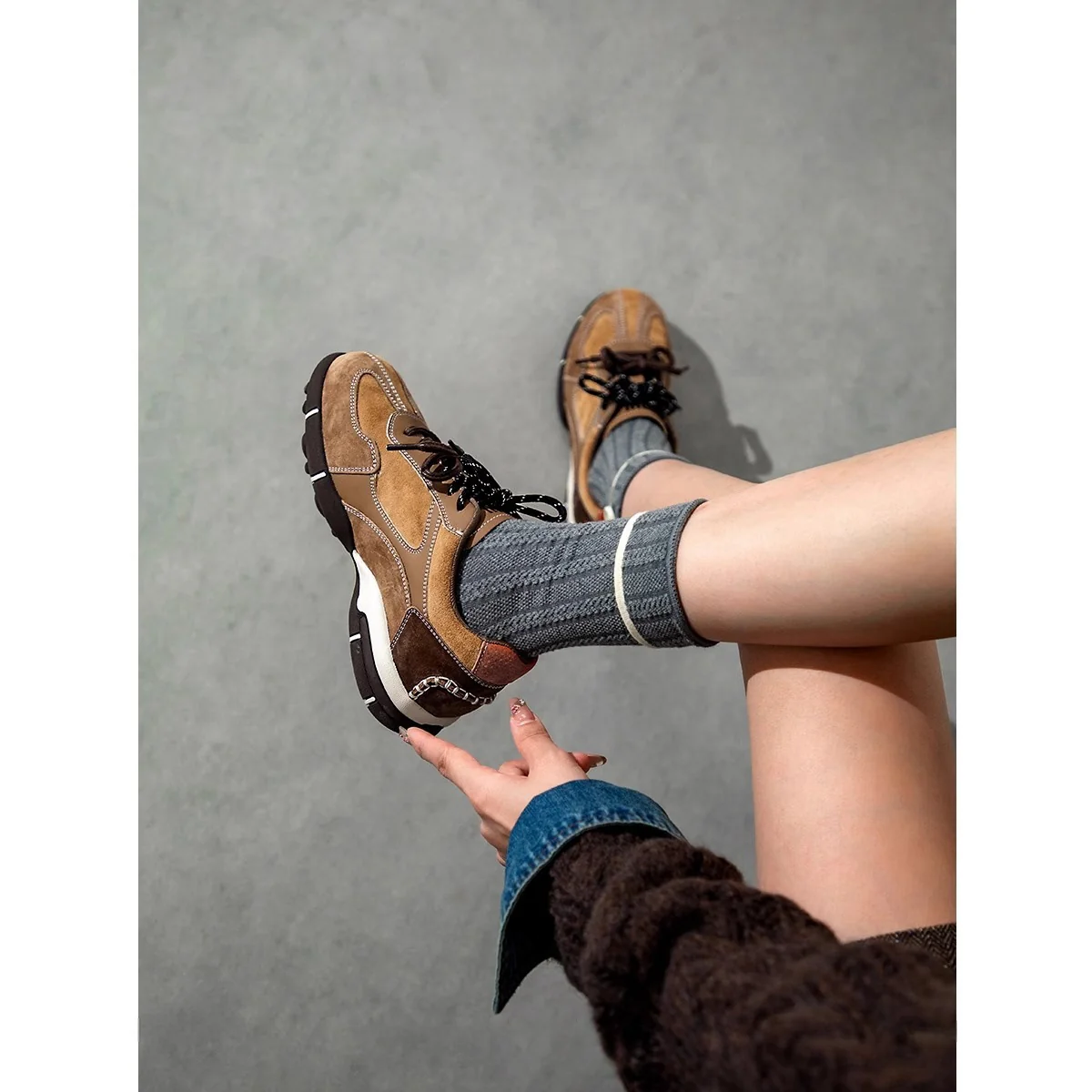 Damen Sportliche Lifestyle Sneakers mit herausnehmbarer Innensohle Heidi Mode - Image 6