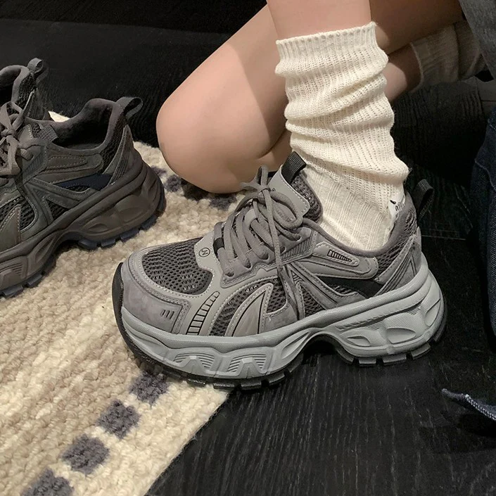 Damen Sportliche Mesh-Laufschuhe mit dämpfender Sohle und atmungsaktivem Design Heidi Mode