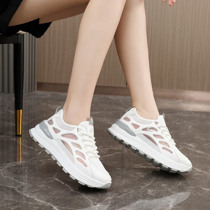 Damen Sportliche Mesh-Laufschuhe mit ergonomischer Dämpfung Heidi Mode - Image 3
