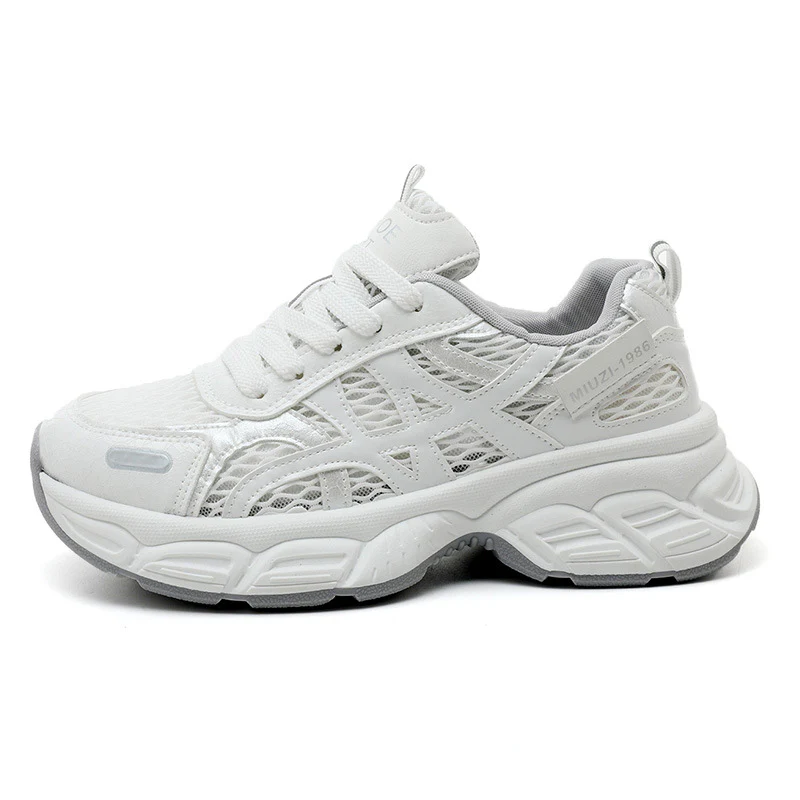Damen Sportliche Mesh-Sneaker mit atmungsaktiver Laufsohle Heidi Mode