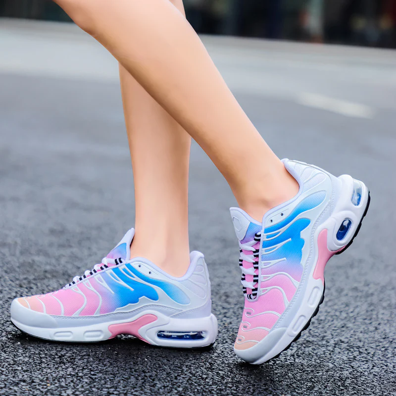 Damen Sportliche Mesh-Sneaker mit dämpfendem Luftpolstersystem und rutschfester Sohle Heidi Mode - Image 3