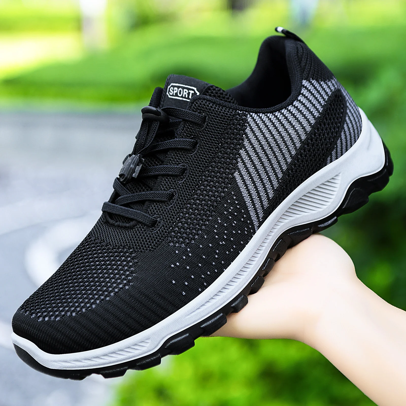 Damen Sportliche Mesh-Sneaker mit elastischem Schnellschnürsystem Heidi Mode - Image 2
