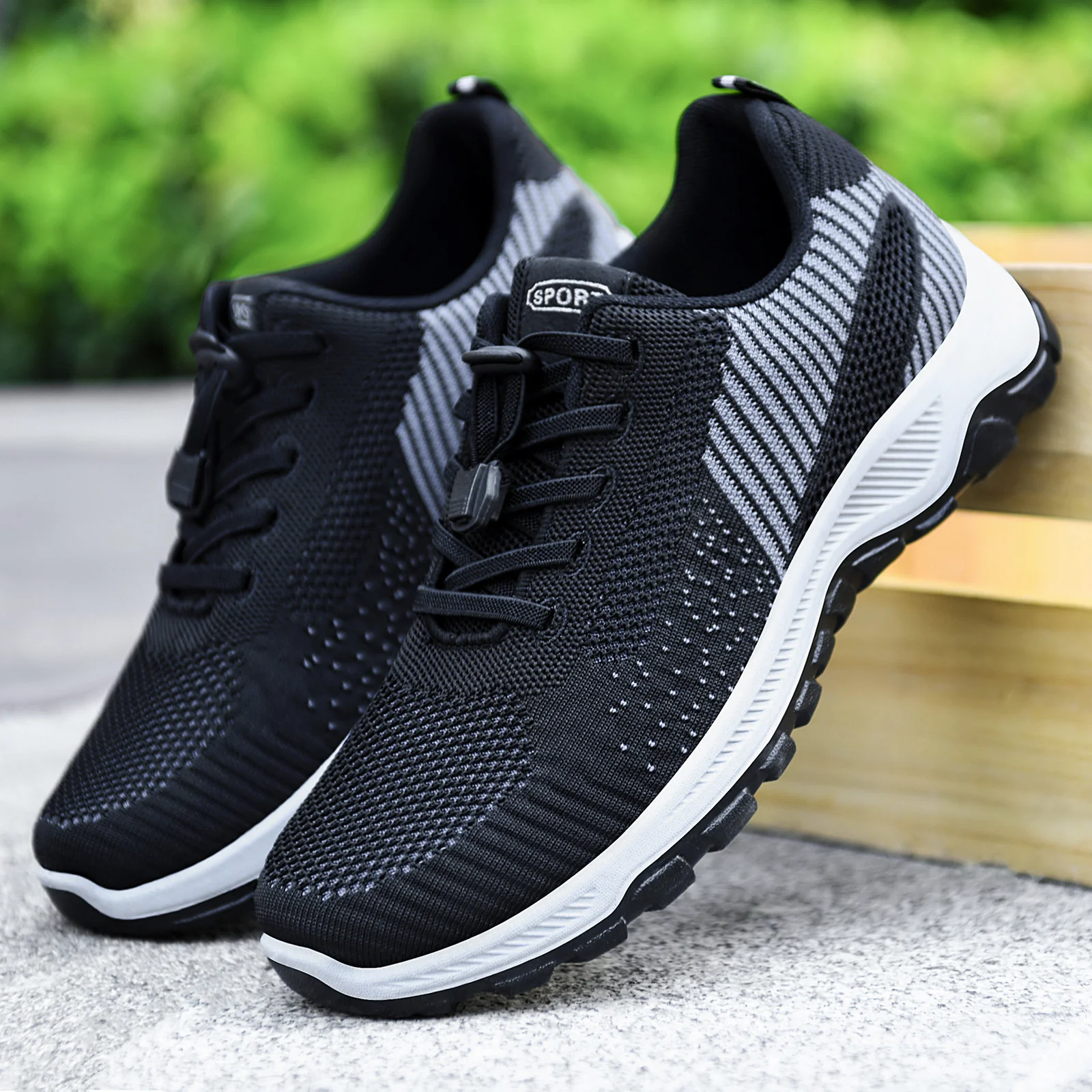 Damen Sportliche Mesh-Sneaker mit elastischem Schnellschnürsystem Heidi Mode - Image 4