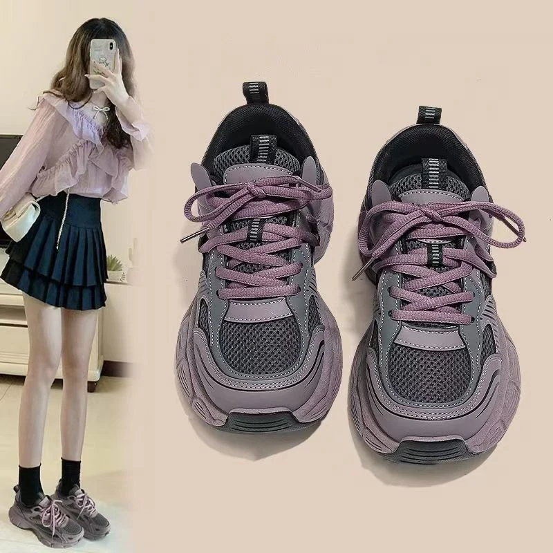 Damen Sportliche Mesh-Sneaker mit ergonomischer Sohle und modischen Akzenten Heidi Mode - Image 2