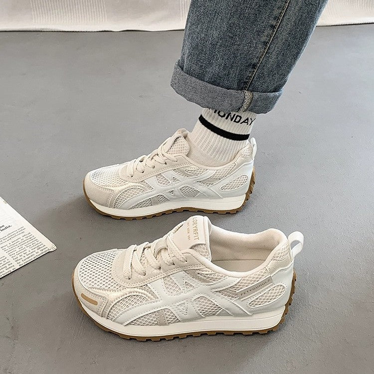 Damen Sportliche Mesh Sneakers mit atmungsaktiver Oberflächenstruktur und rutschfester Sohle Heidi Mode - Image 3