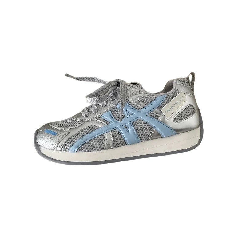 Damen Sportliche Mesh Sneakers mit atmungsaktiver Oberflächenstruktur und rutschfester Sohle Heidi Mode - Image 5