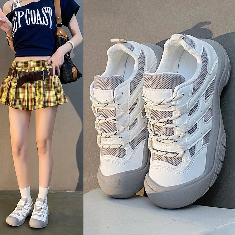 Damen Sportliche Outdoor-Sneakers mit atmungsaktiver Mesh-Oberfläche und rutschfester Sohle Heidi Mode - Image 2