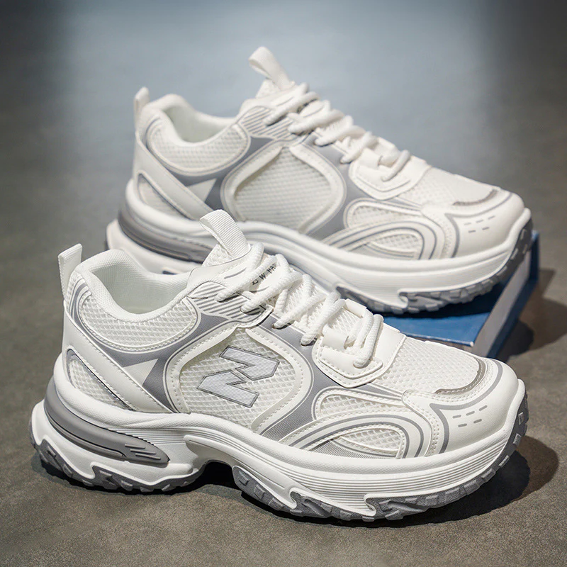 Damen Sportliche Performance Sneakers mit atmungsaktiver Mesh-Oberfläche und stabiler Sohle Heidi Mode