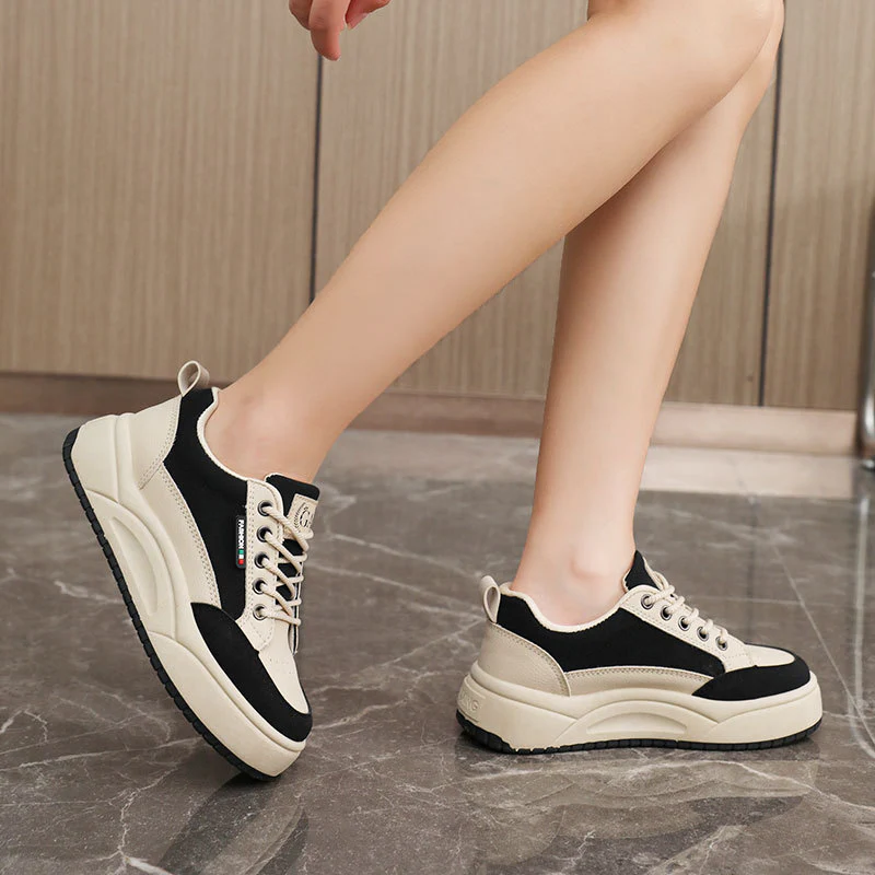 Damen Sportliche Plateau-Sneaker mit atmungsaktivem Mesh-Heidi Mode - Image 3