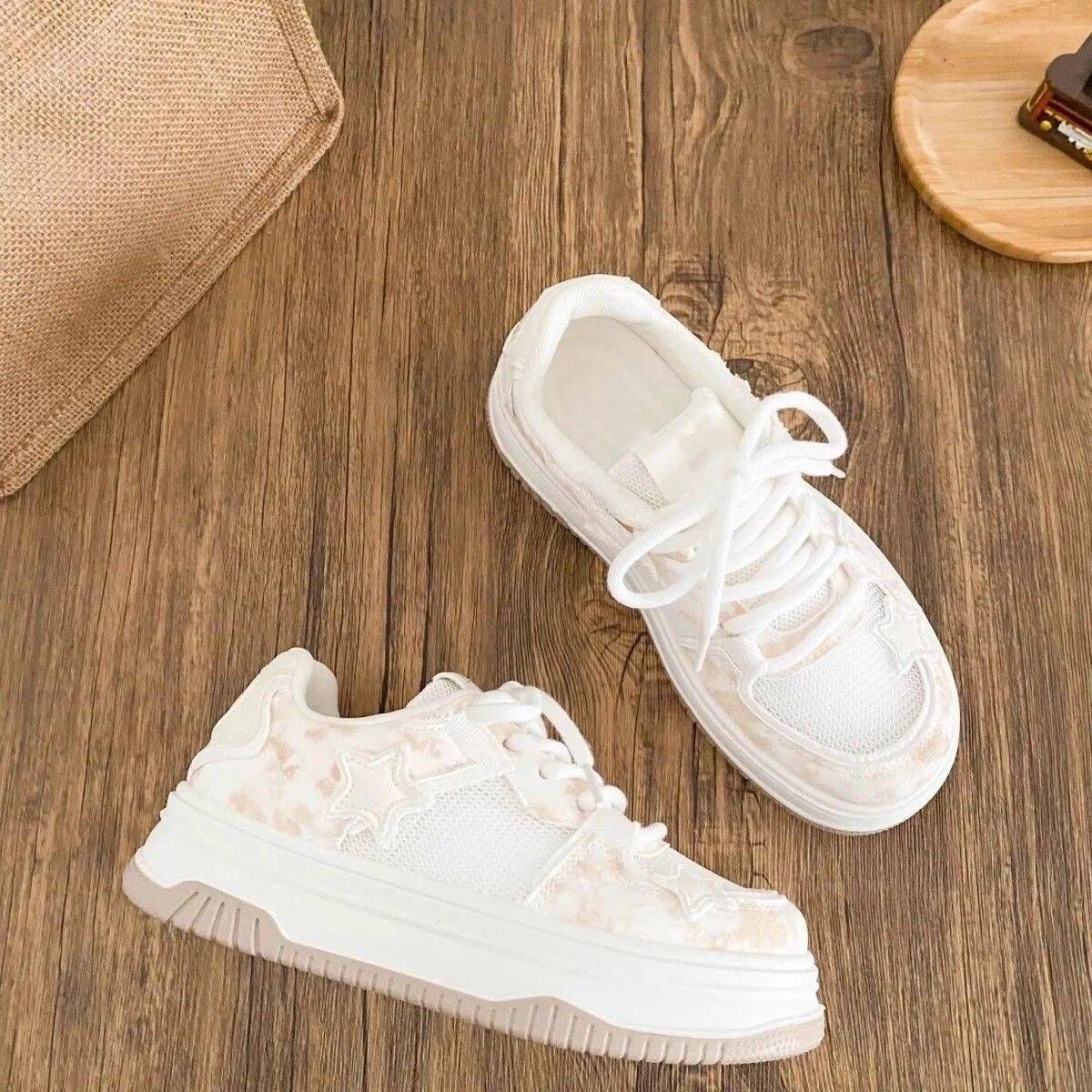 Damen Sportliche Plateau-Sneaker mit atmungsaktiver Mesh-Oberfläche und modischem Design Heidi Mode - Image 6