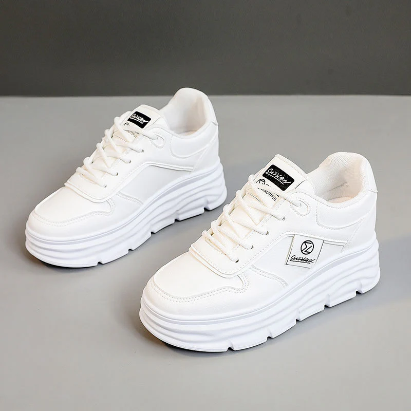 Damen Sportliche Plateau-Sneaker mit dämpfender Sohle und atmungsaktivem Obermaterial Heidi Mode