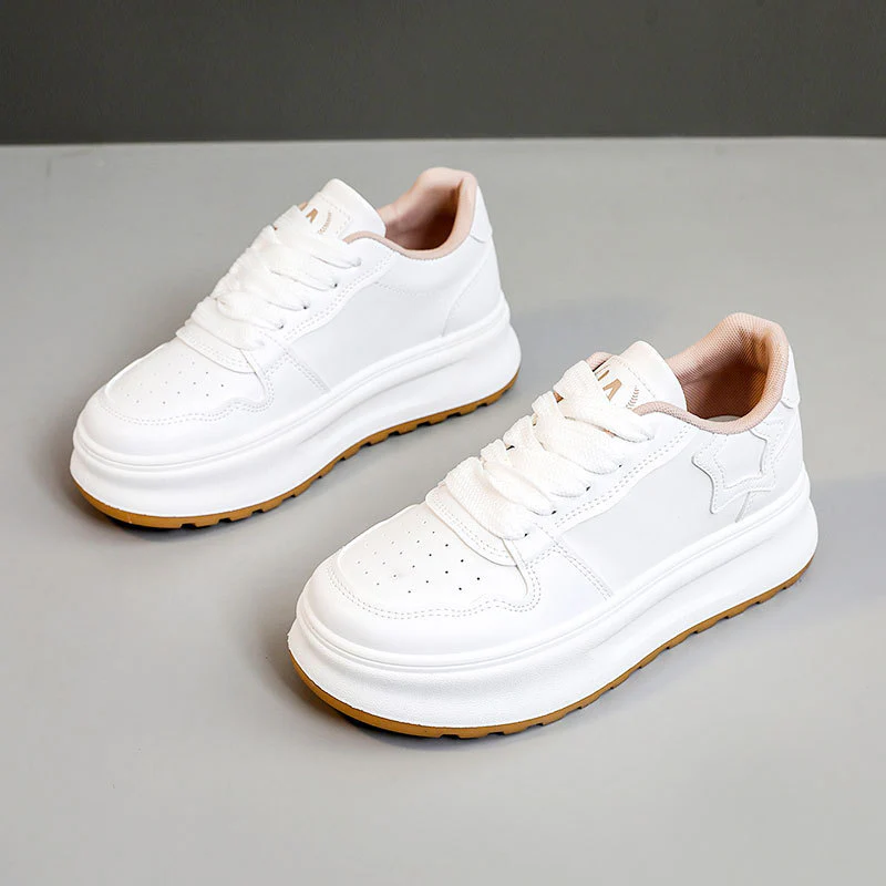 Damen Sportliche Plateau-Sneaker mit glänzenden Akzenten und komfortabler Dämpfung Heidi Mode - Image 6