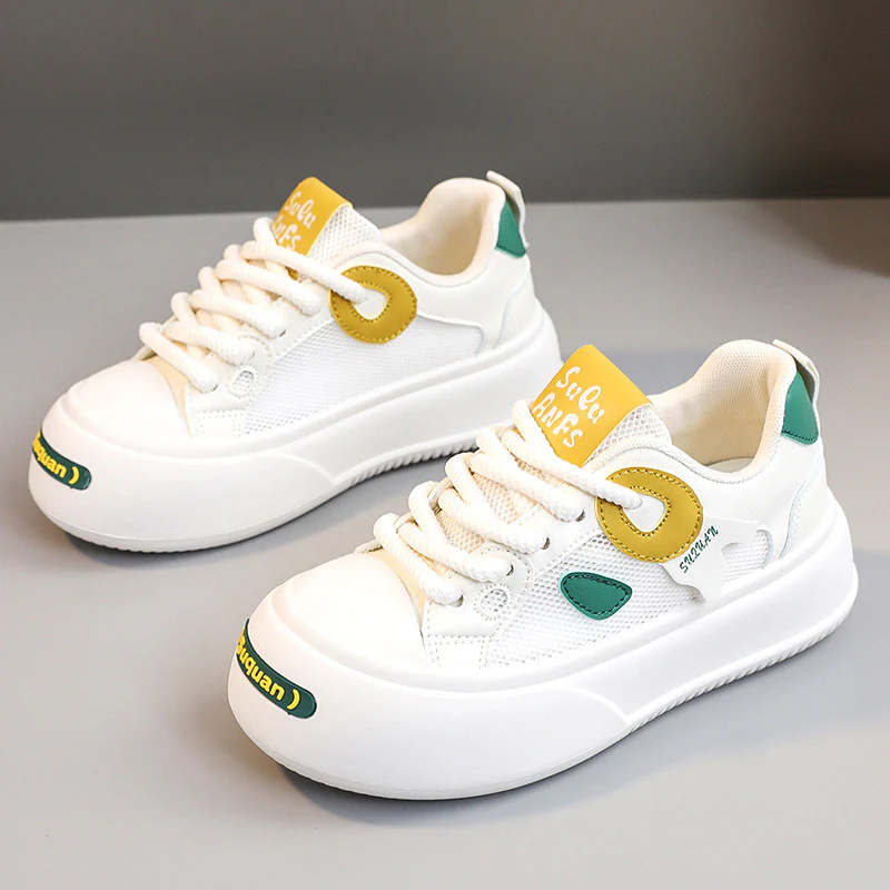 Damen Sportliche Plateau Sneakers mit atmungsaktivem Mesh-Obermaterial und dämpfender Sohle Heidi Mode - Image 7