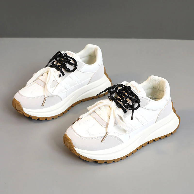 Damen Sportliche Plateau Sneakers mit atmungsaktivem Obermaterial Heidi Mode - Image 2