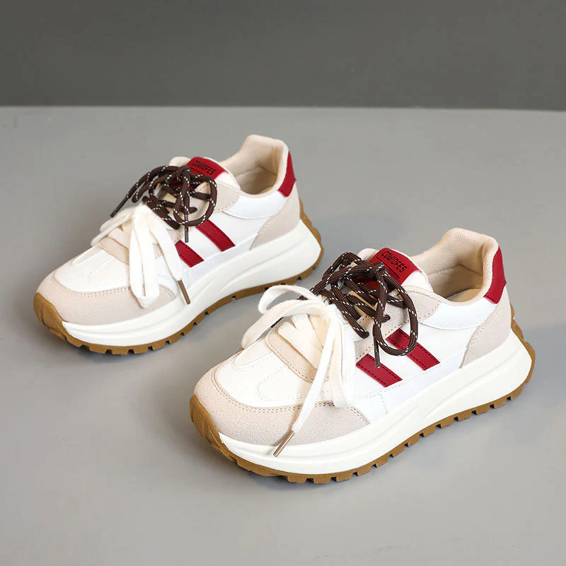 Damen Sportliche Plateau Sneakers mit atmungsaktivem Obermaterial Heidi Mode - Image 8