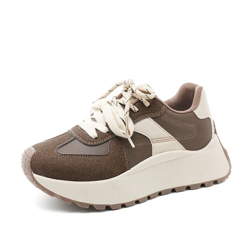 Damen Sportliche Plateau Sneakers mit atmungsaktiver Polsterung Heidi Mode - Image 3
