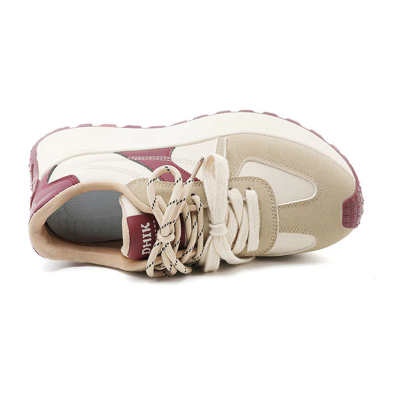 Damen Sportliche Plateau Sneakers mit atmungsaktiver Polsterung Heidi Mode - Image 4