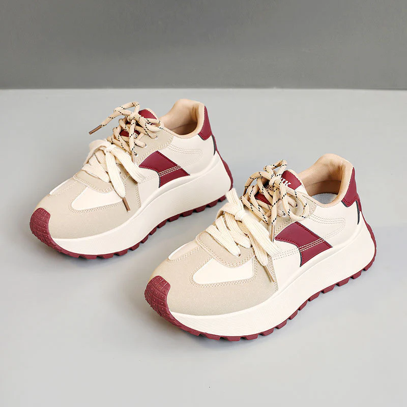 Damen Sportliche Plateau Sneakers mit atmungsaktiver Polsterung Heidi Mode - Image 8