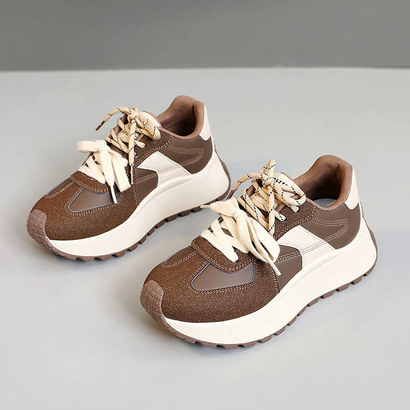 Damen Sportliche Plateau Sneakers mit atmungsaktiver Polsterung Heidi Mode - Image 9
