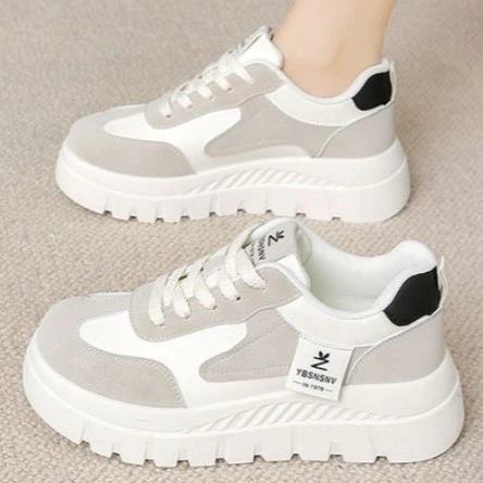 Damen Sportliche Plateau-Sneakers mit komfortabler Polsterung und robustem Obermaterial Heidi Mode - Image 3
