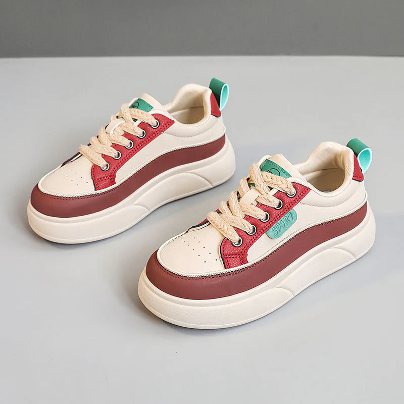 Damen Sportliche Plateau Sneakers mit modischem Design und bequemer Dämpfung Heidi Mode - Image 6