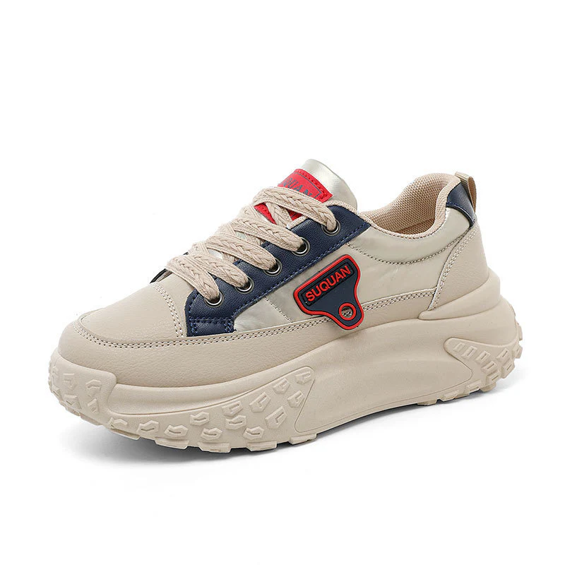 Damen Sportliche Plateau Sneakers mit rutschfester Laufsohle und atmungsaktivem Obermaterial Heidi Mode - Image 5