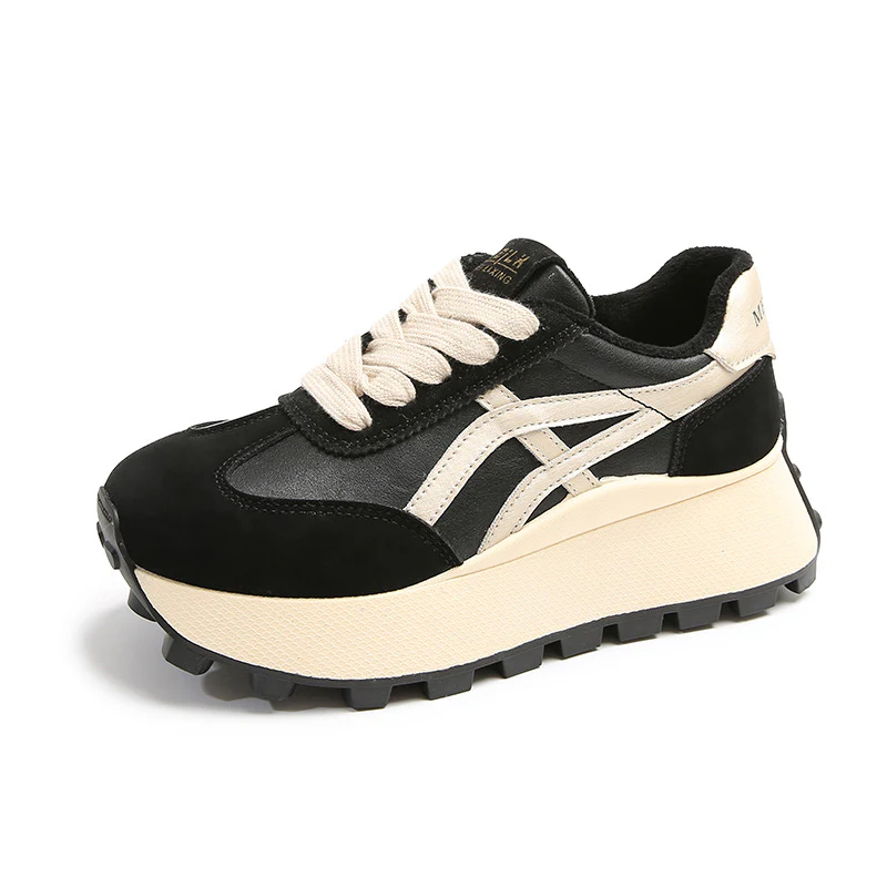 Damen Sportliche Plateau Sneakers mit rutschfester Sohle und atmungsaktivem Obermaterial Heidi Mode - Image 5