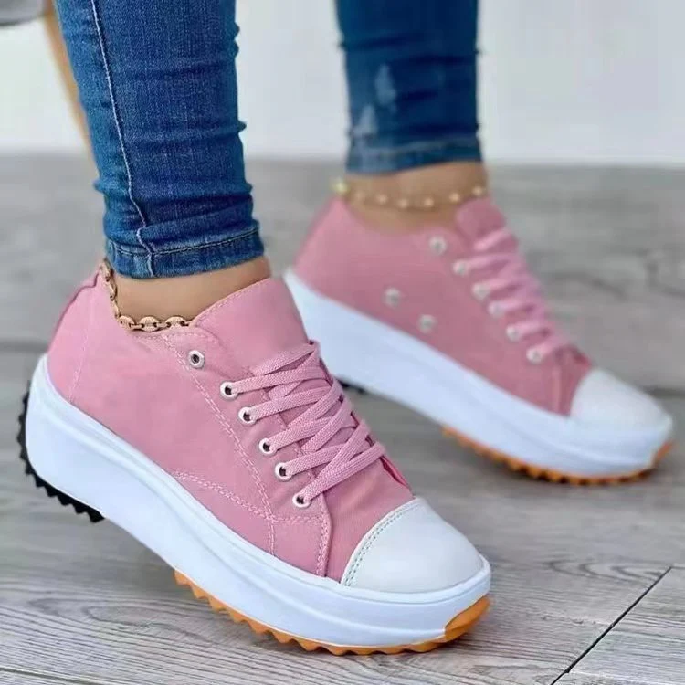 Damen Sportliche Plateausneaker mit modischem Kettenakzent Heidi Mode - Image 4