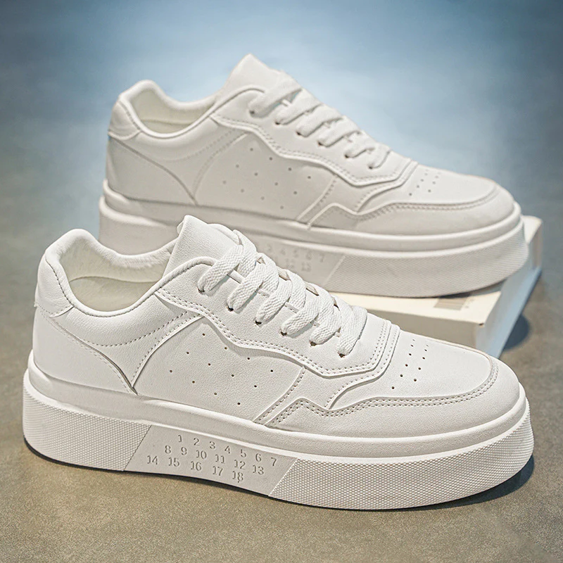 Damen Sportliche Platform Sneakers mit modischem Design und atmungsaktiver Obermaterialstruktur Heidi Mode - Image 3