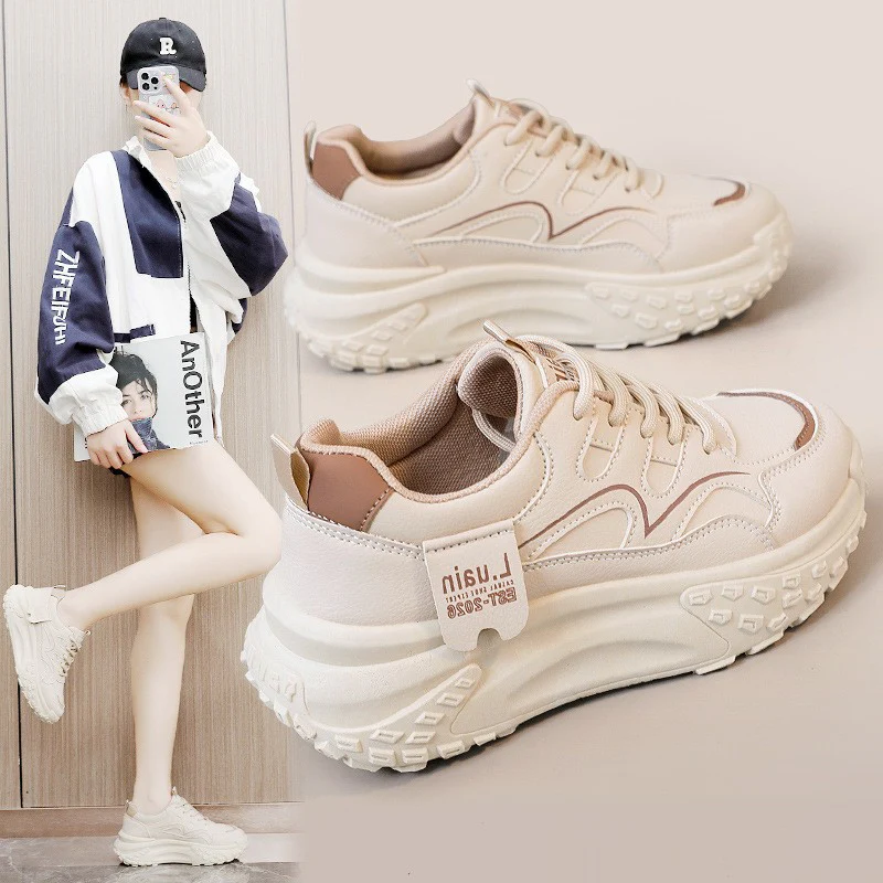 Damen Sportliche Plattform Sneakers mit dämpfender Sohle und atmungsaktivem Obermaterial Heidi Mode - Image 4