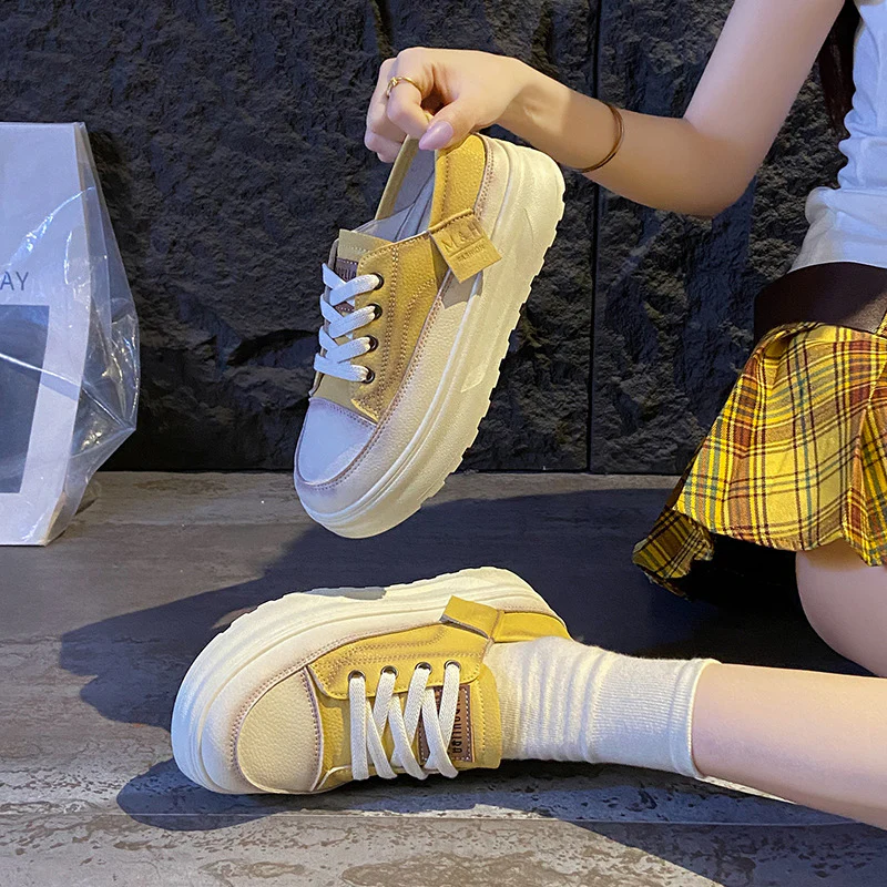 Damen Sportliche Retro Sneaker mit plattierter Sohle und atmungsaktivem Obermaterial Heidi Mode - Image 4