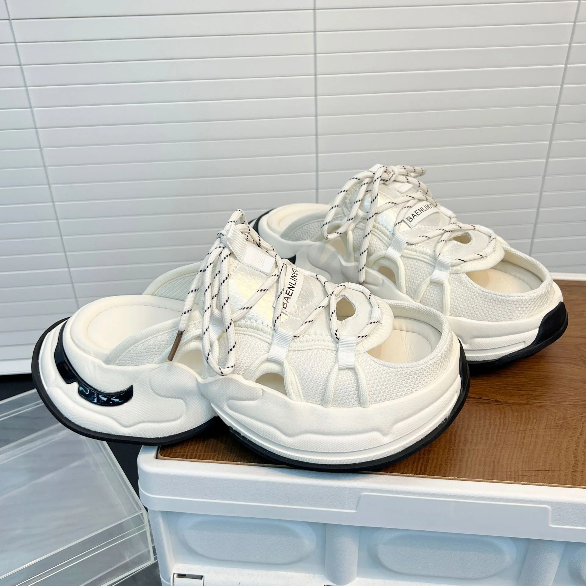 Damen Sportliche Sandalen mit atmungsaktivem Mesh-Obermaterial und stoßdämpfender Sohle Heidi Mode - Image 5