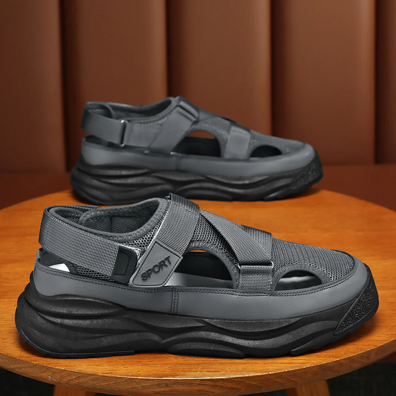 Damen Sportliche Sandalen mit stoßdämpfendem Sohlenprofil und atmungsaktiver Oberstruktur Heidi Mode - Image 7