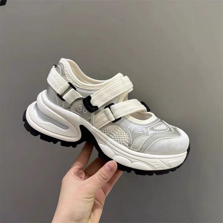 Damen Sportliche Sandalen mit verstellbaren Klettverschlüssen und dämpfender Sohle Heidi Mode