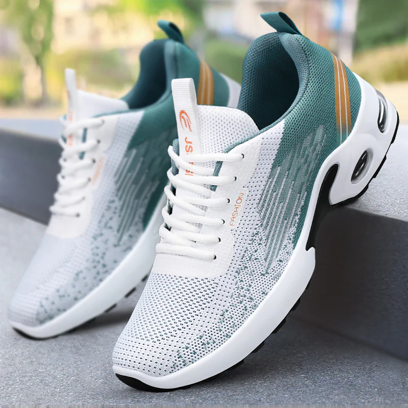 Damen Sportliche Schnür-Sneaker mit atmungsaktivem Mesh-Obermaterial und dämpfender Sohle Heidi Mode