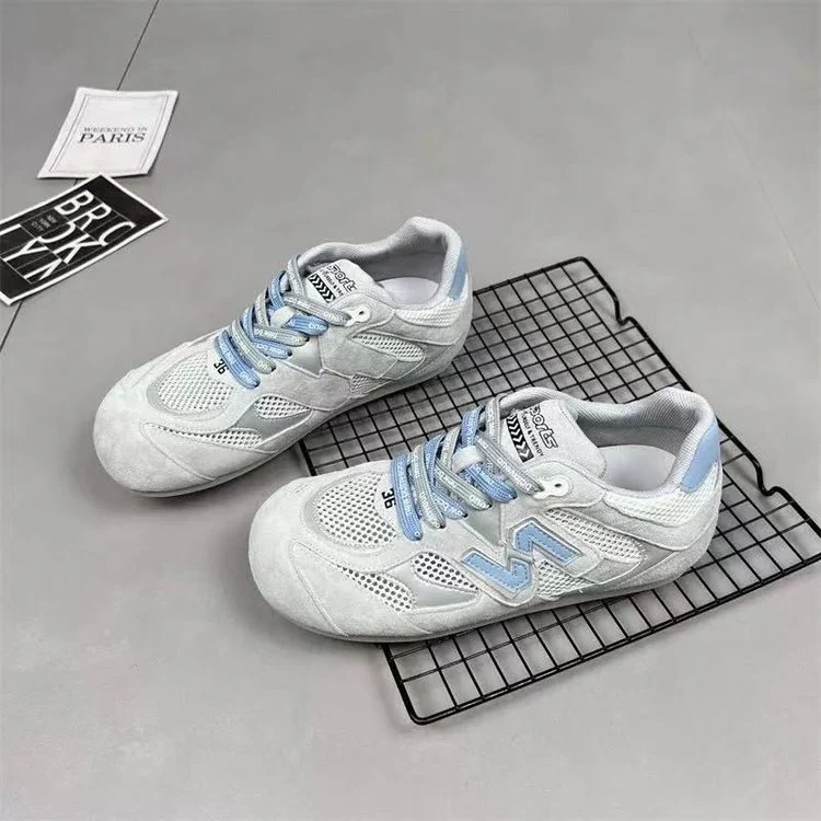 Damen Sportliche Schnür-Sneaker mit atmungsaktiver Mesh-Oberfläche und dämpfender Sohle Heidi Mode - Image 2
