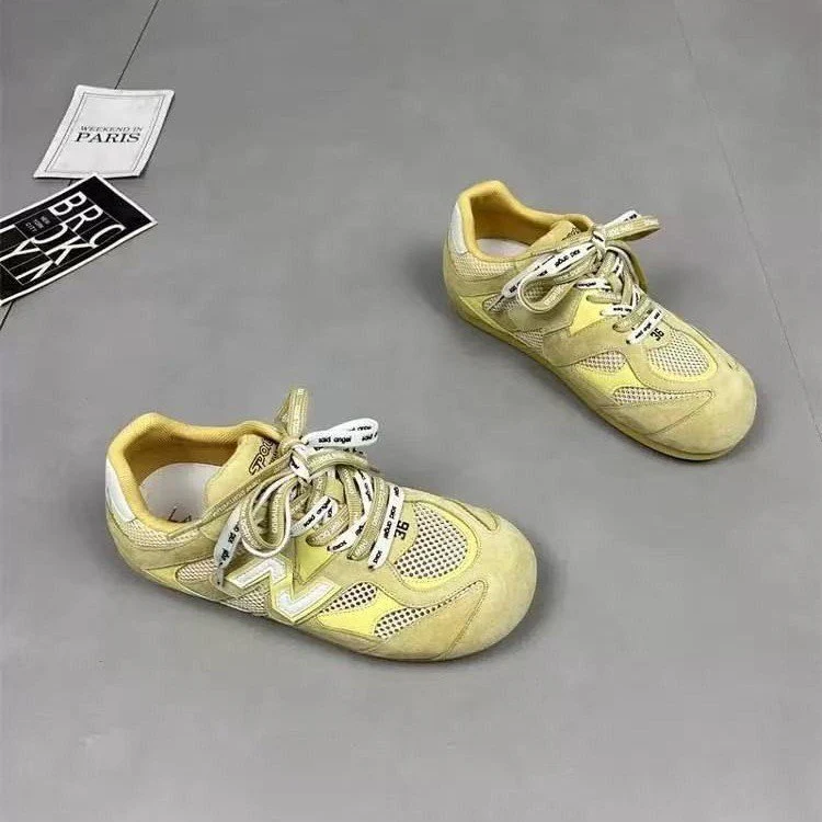 Damen Sportliche Schnür-Sneaker mit atmungsaktiver Mesh-Oberfläche und dämpfender Sohle Heidi Mode - Image 3