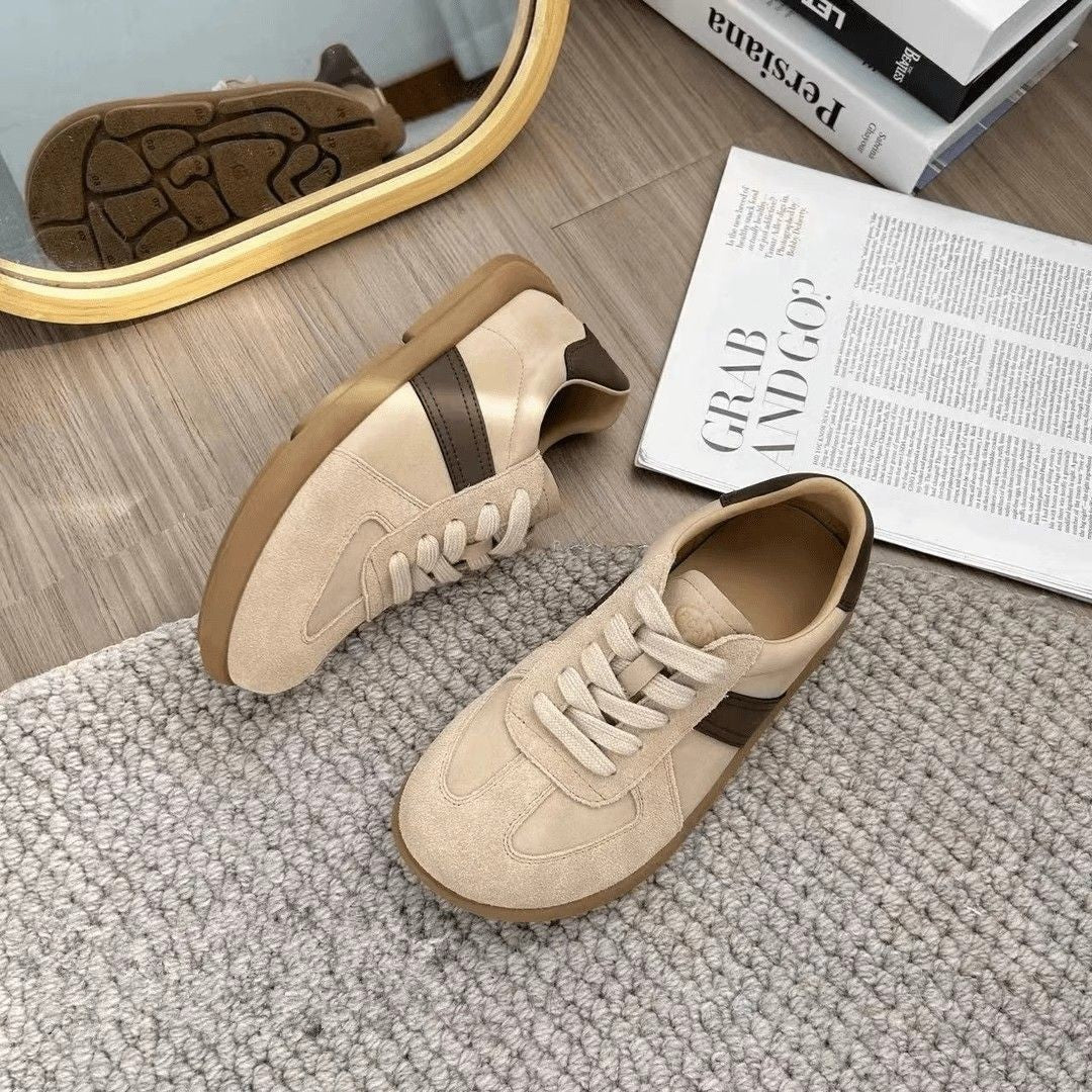 Damen Sportliche Schnürschuhe aus hochwertigem Wildleder mit rutschfester Sohle Heidi Mode - Image 4