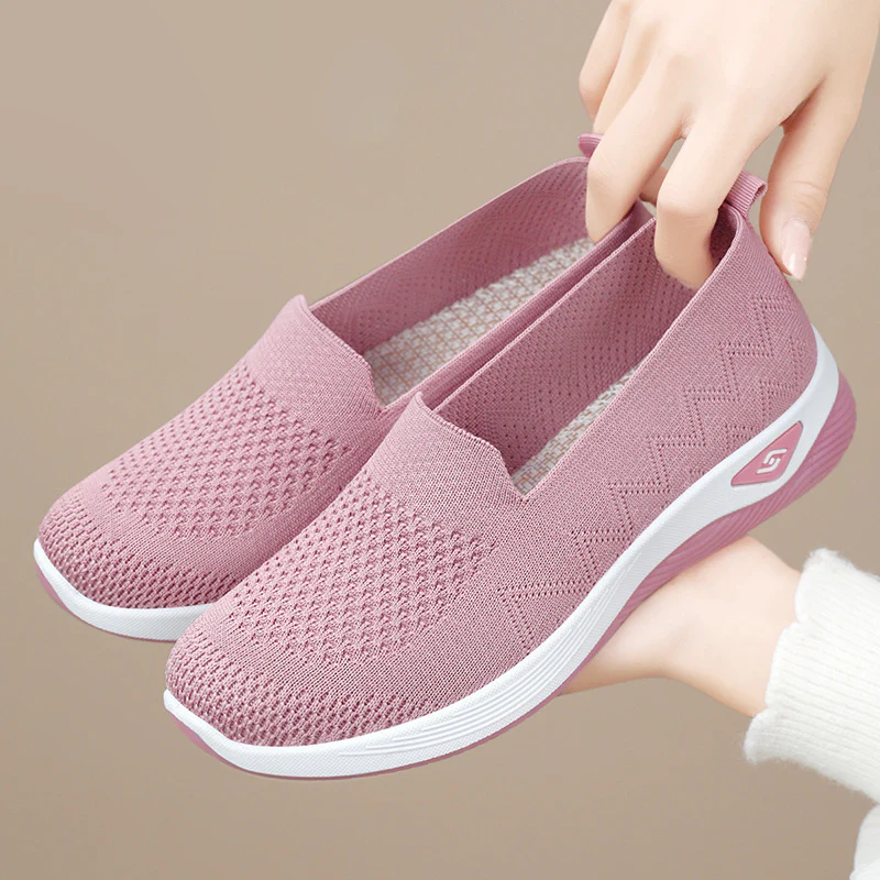 Damen Sportliche Slip-On Schuhe mit flexibler Sohle und atmungsaktivem Obermaterial Heidi Mode
