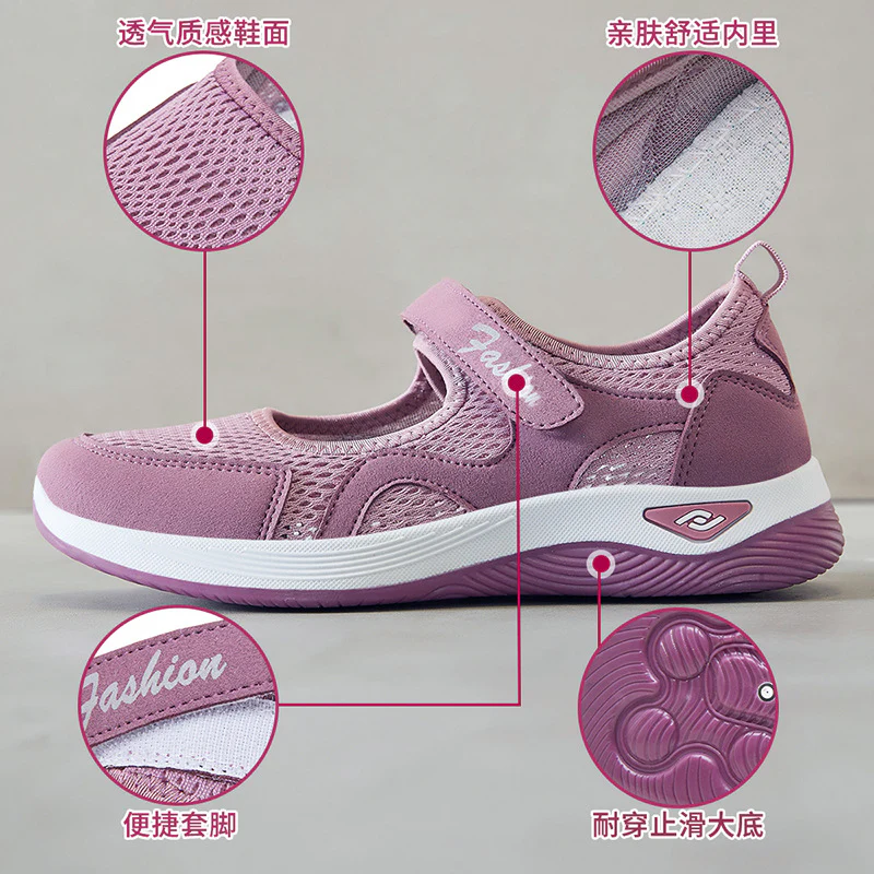 Damen Sportliche Slip-On Schuhe mit rutschfester Sohle und atmungsaktivem Obermaterial Heidi Mode - Image 4
