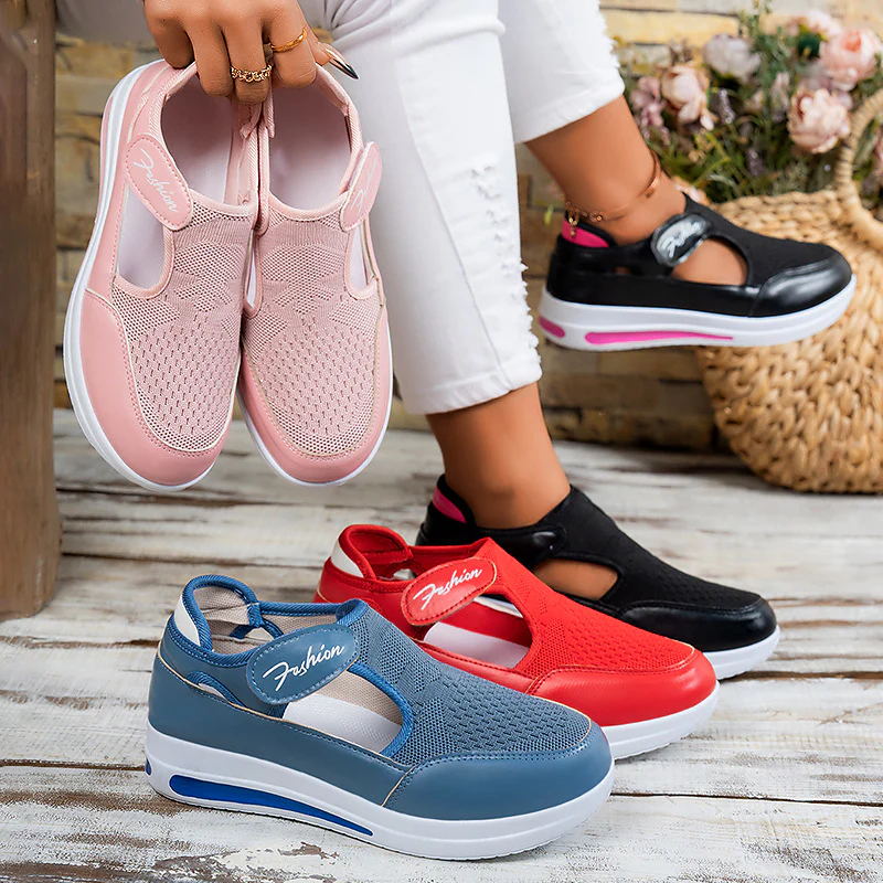 Damen Sportliche Slip-On Shoes mit leichtem Mesh-Obermaterial Heidi Mode - Image 3