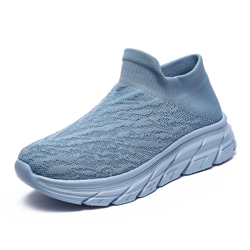 Damen Sportliche Slip-On Sneaker mit atmungsaktiver Strick-Oberfläche und dämpfender Laufsohle Heidi Mode - Image 10
