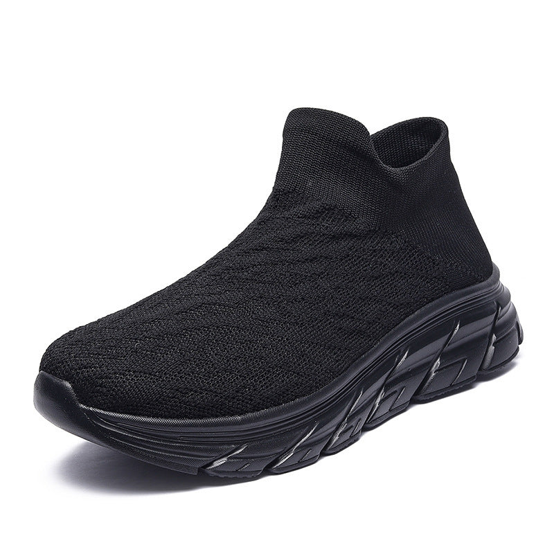 Damen Sportliche Slip-On Sneaker mit atmungsaktiver Strick-Oberfläche und dämpfender Laufsohle Heidi Mode - Image 5