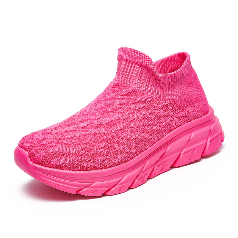 Damen Sportliche Slip-On Sneaker mit atmungsaktiver Strick-Oberfläche und dämpfender Laufsohle Heidi Mode - Image 8